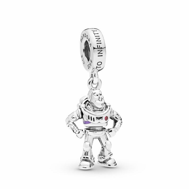 Pandora Australia Disney Pixar, Toy Story, Buzz Lightyear Dangle Charm - Sterling Silver | WHABZV857